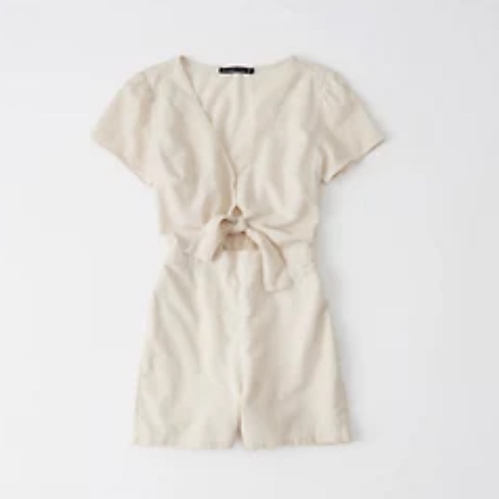 Abercrombie stripped romper